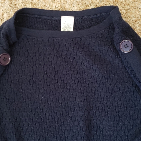 NWOT Cute Navy Knit Top - Picture 3 of 5